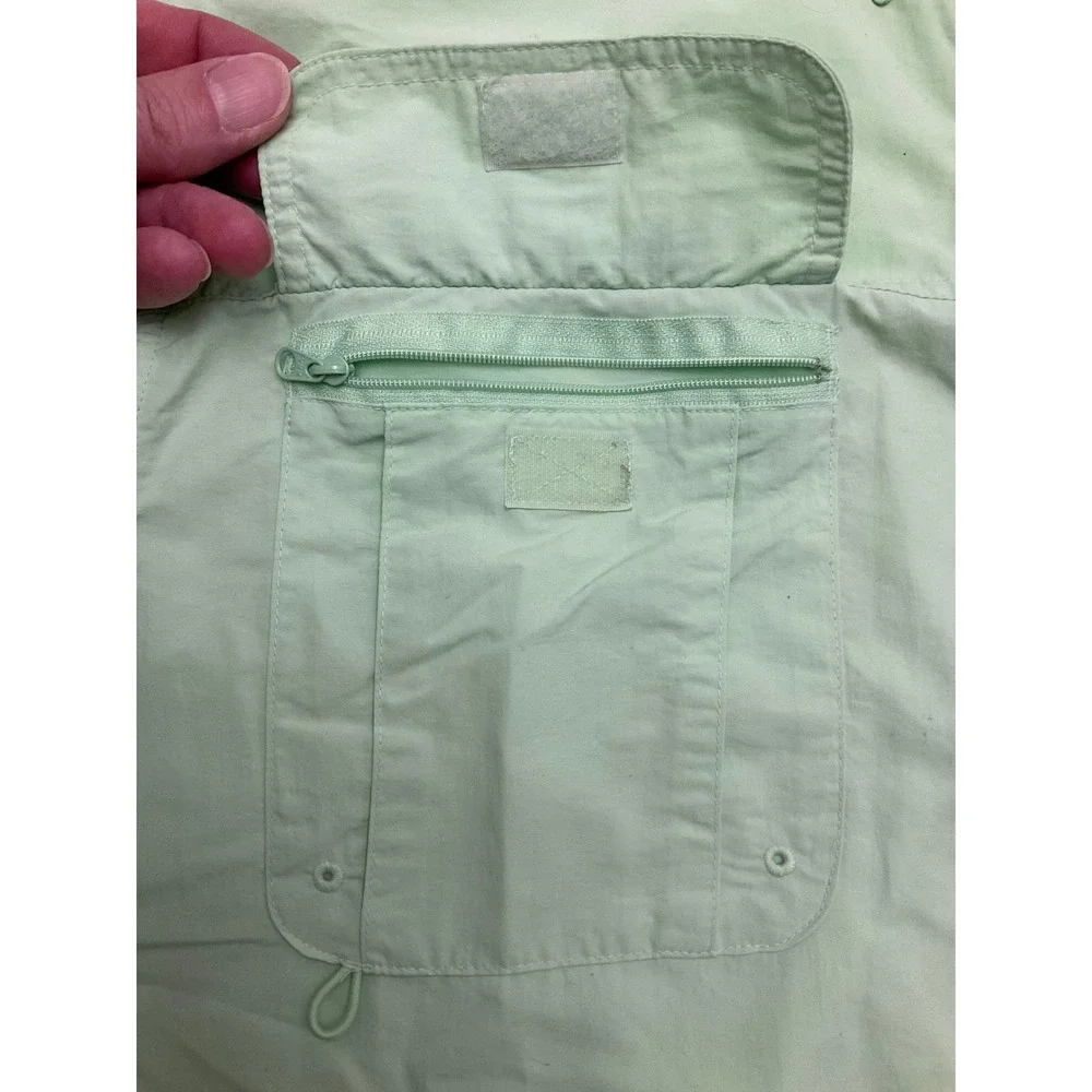Magellan Sportswear‎ Men's Short Sleeve Button Up Shirt Light Green Size Large - Picture 4 of 12